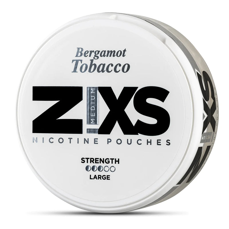 ZIXS BERGAMOT TOBACCO LARGE NICOTINE POUCHES