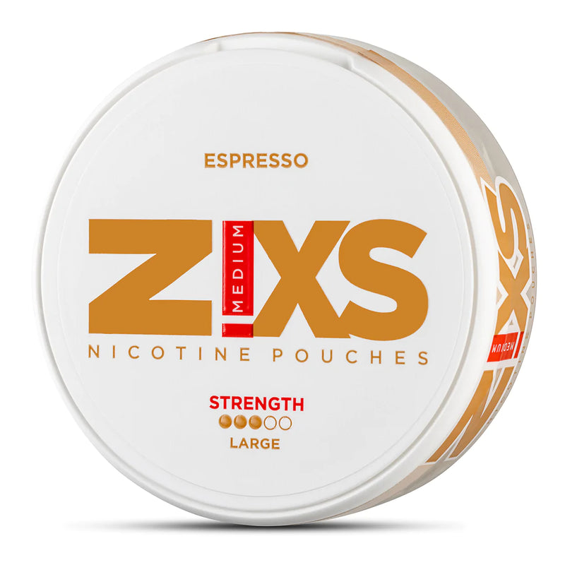 ZIXS ESPRESSO LARGE NICOTINE POUCHES